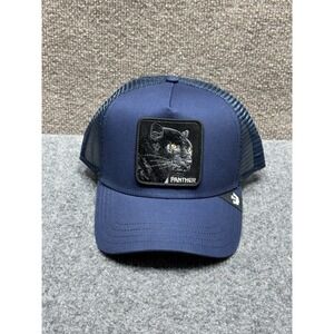 Goorin Bros The Farm Hat Snap Back Panther Blue Trucker Patch Logo Adult